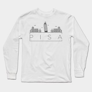 Pisa Minimal Skyline Long Sleeve T-Shirt